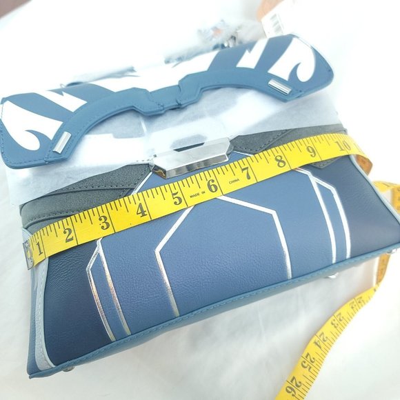 Star Wars Ahsoka Blue White Cosplay Detachable Strap Convertible Backpack Bag - Picture 10 of 15